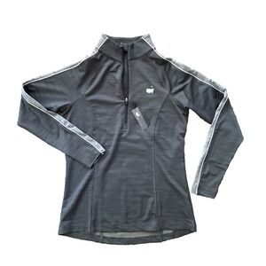 Masters August National Golf Quarter Zip Pullover Women S Gray Tech Active NWT